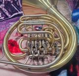 Yamaha 667 Yellow Brass Double French Horn "As Is" (Free Shipping Lower 48 States)