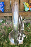 1921 C.G. Conn 4 Valve Silver Euphonium Baritone Horn (Free Shipping Lower 48 States)