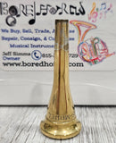Farkas Model BLOCK LETTER Gold Plated French Horn Mouthpiece HF-015 (Free Shipping Lower 48 States)