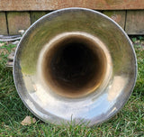 1921 C.G. Conn 4 Valve Silver Euphonium Baritone Horn (Free Shipping Lower 48 States)