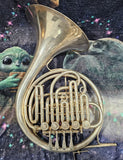 King (Lorenzo Sansone) Silver 5 valve Bb Single French Horn (Free Postage Lower 48 States)