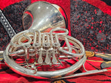 Bach 1102 Yamaha 567 Stencil Nickel Silver Double French Horn (Free Postage Lower 48 States)