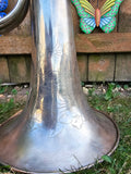 1921 C.G. Conn 4 Valve Silver Euphonium Baritone Horn (Free Shipping Lower 48 States)