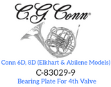 Conn 6D 8D (Elkhart, Abilene) 4th Valve Bearing Plate (Free Shipping Lower 48 States