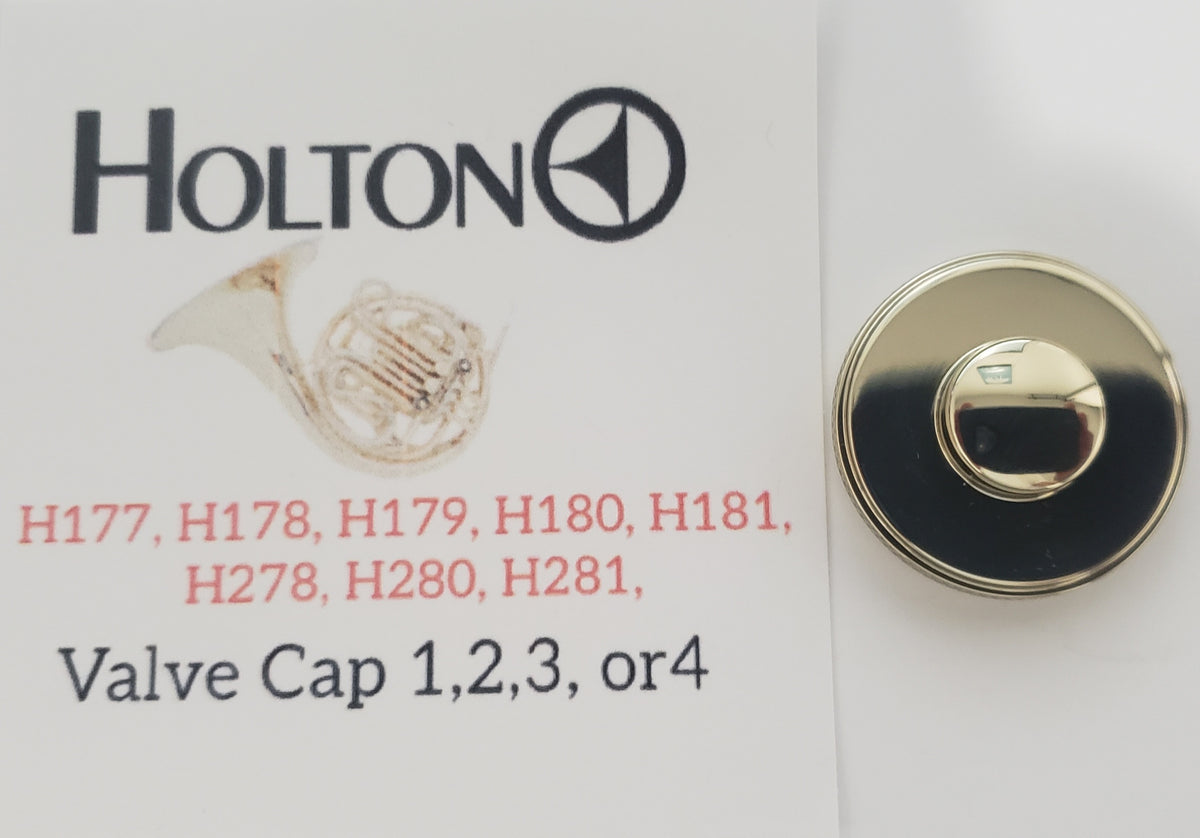 Holton Double French Horn Valve Cap 1,2.3, or 4 (Free Shipping Lower 4