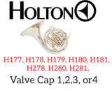 Holton Double French Horn Valve Cap 1,2.3, or 4 (Free Shipping Lower 48 States