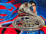 King Fidelio RARE Nickel Plated Double French Horn (Free Shipping Lower 48 States)