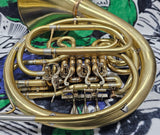 Vincent Dell'Osa Philadelphia PA German Stencil (Hans Hoyer?) Double French Horn (Free Postage Lower 48 States)