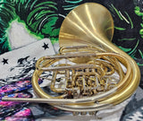 Yamaha 567 Yellow Brass Double French Horn GREAT COMPRESSION (Free Shipping Lower 48 States)