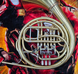King Fidelio Detachable Bell Brushed Finish Double French Horn (Free Postage Lower 48 States)
