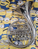 Olds Fullerton California Nickel Silver "Closet Queen" Double French Horn (Free Shipping Lower 48 USA)