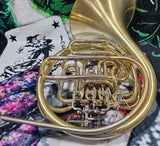 Yamaha 567 Yellow Brass Double French Horn GREAT COMPRESSION (Free Shipping Lower 48 States)