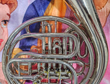 Reynolds Contempora Nickel Silver Doube French Horn GREAT COMPRESSION (FREE POSTAGE LOWER 48 STATES}