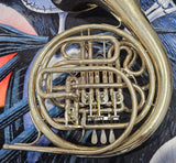 Yamaha 668VN Nickel Silver Double French Horn FANTASTIC COMPRESSION (Free Postage Lower 48 States)