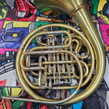 Yamaha YHR-668 Yellow Brass Detachable Bell Double French Horn (Free Postage Lower 48 States)