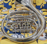 Olds Fullerton California Nickel Silver "Closet Queen" Double French Horn (Free Shipping Lower 48 USA)