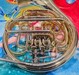 Yamaha 567 "Geyer Wrap" Yellow Brass Double French Horn (Free Postage Lower 48 States)