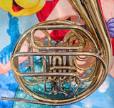 Yamaha 567 "Geyer Wrap" Yellow Brass Double French Horn (Free Postage Lower 48 States)