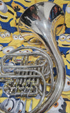 Olds Fullerton California Nickel Silver "Closet Queen" Double French Horn (Free Shipping Lower 48 USA)