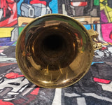 H.N. White Yellow Brass Cornet W/Case/Mouthpiece  (Free Shipping Lower