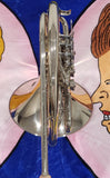 Olds Fullerton California Nickel Silver Double French Horn (Free Shipping Lower 48 USA)