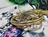 Yamaha 567 Yellow Brass Double French Horn GREAT COMPRESSION (Free Shipping Lower 48 States)