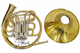 Yamaha YHR-671D Double French Horn W/Custom O'Malley Lead Pipe (Free Postage Lower 48 States)