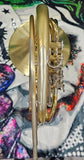 Yamaha 567 Yellow Brass Double French Horn GREAT COMPRESSION (Free Shipping Lower 48 States)