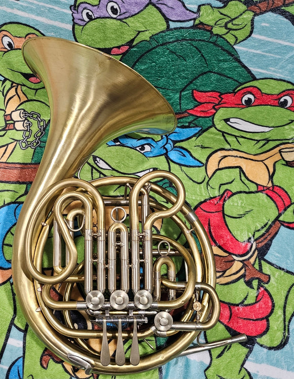 Double French Horns Bored Horns