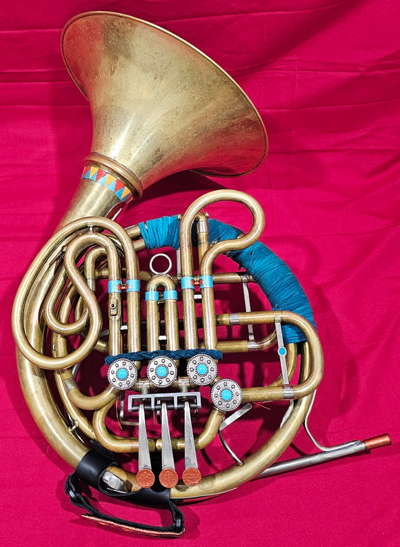 King Fidelio 2269 Custom Southwestern Theme Double French Horn (Free Postage Lower 48 States)