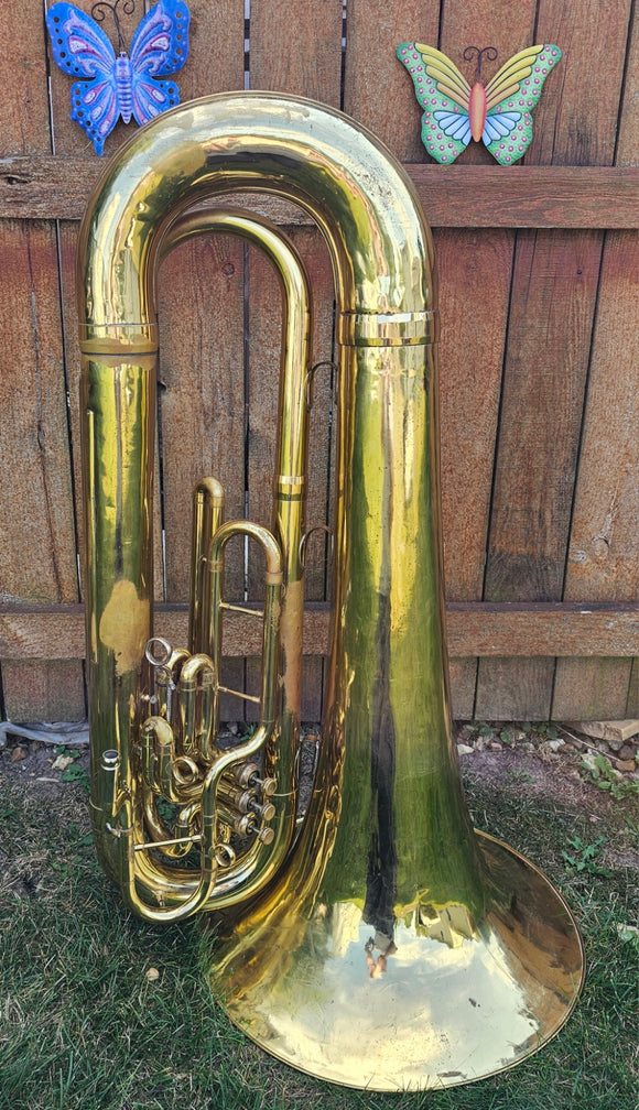 Tuba King 1151 BBb Marching Contra Tuba W/Neck 277022 (Free Shipping Lower 48 States)