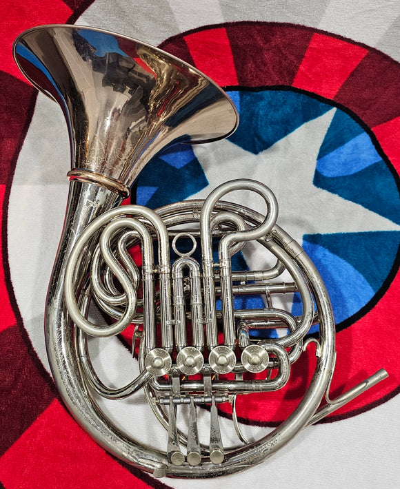 Lawson Nickel Silver Double French Horn W/Nickel Bronze Bell (Free Postage Lower 48 States)