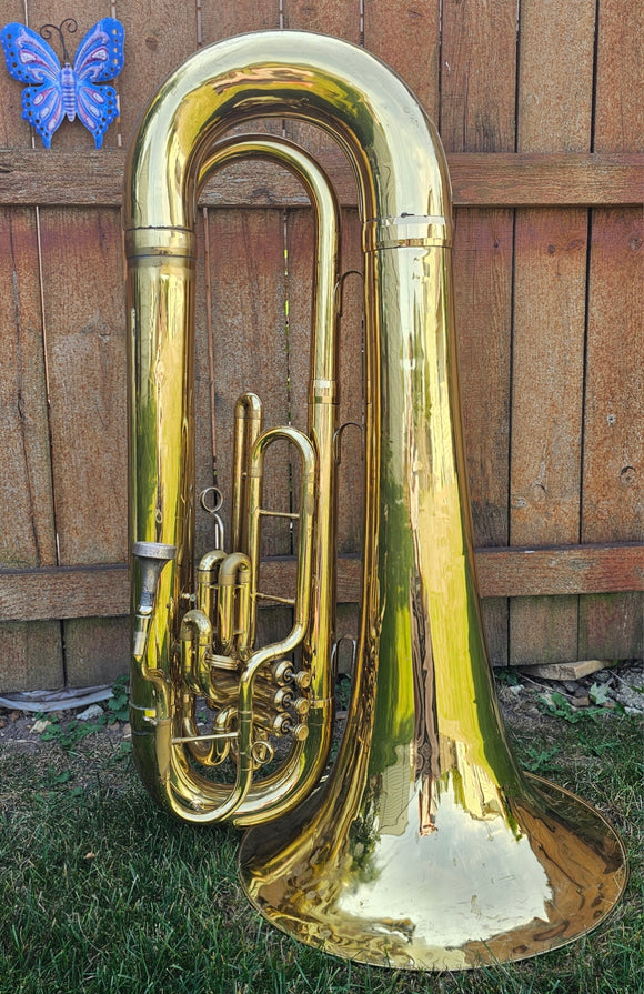 Tuba King 1151 BBb Marching Contra Tuba W/Neck & Mouthpiece 277019 (Free Shipping Lower 48 States)