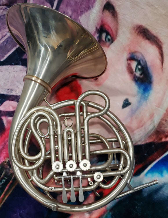 Conn 8D Elkhart Indiana Nickel Silver Lanstro / O'Malley Double French Horn (Free Shipping Lower 48 States)