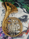 Kruspe Gold Brass Wendler Compensating Double French Horn (Free Postage Lower 48 States)