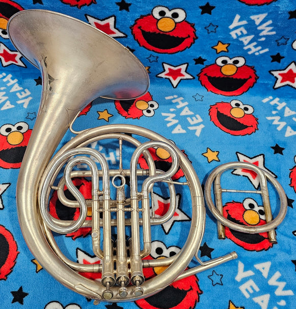 C.G. Conn 2D Wonder Silver Single F French Horn from 1916  (Free Postage Lower 48 States)