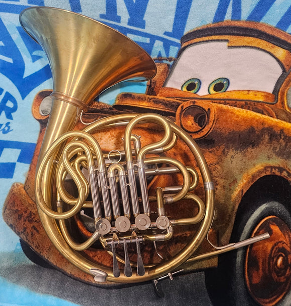 Conn 6D Modified Yellow Brass Screw-Bell Double French Horn (Free Postage Lower 48 States)