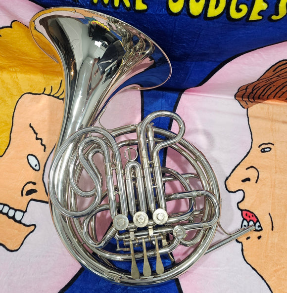 Conn 8D Eastlake Ohio Nickel Silver Double French Horn (Free Postage Lower 48 States)