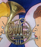King Yellow Brass Double French Horn "Beginner Special"  USA (Free Postage Lower 48 States)