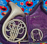 C.G. Conn 2D Wonder Silver Single F French Horn from 1916  (Free Postage Lower 48 States)
