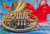 Conn 10D Geyer Wrap Yellow Brass Cut Bell Double French Horn (Free Postage Lower 48 States)