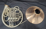Lawson Nickel Silver Double French Horn W/Nickel Bronze Bell (Free Postage Lower 48 States)