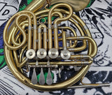 Vincent Dell'Osa Philadelphia PA German Stencil (Hans Hoyer?) Double French Horn (Free Postage Lower 48 States)