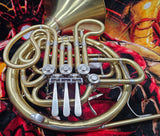 King Fidelio Detachable Bell Brushed Finish Double French Horn (Free Postage Lower 48 States)