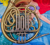 Conn 10D Geyer Wrap Yellow Brass Cut Bell Double French Horn (Free Postage Lower 48 States)