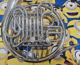 Olds Fullerton California Nickel Silver "Closet Queen" Double French Horn (Free Shipping Lower 48 USA)