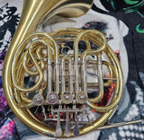 Yamaha 567 Yellow Brass Double French Horn GREAT COMPRESSION (Free Shipping Lower 48 States)