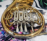 Kruspe Gold Brass Wendler Compensating Double French Horn (Free Postage Lower 48 States)