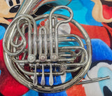 King Nickel Silver Double French Horn "Beginner Special" (Free Postage Lower 48 States)
