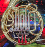 Yamaha 567 "Geyer Wrap" Yellow Brass Double French Horn (Free Postage Lower 48 States)
